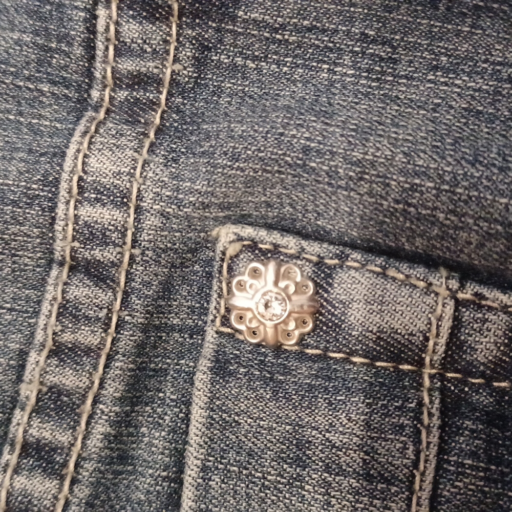White House Black Market Jean Skirt - Picture 8 of 8